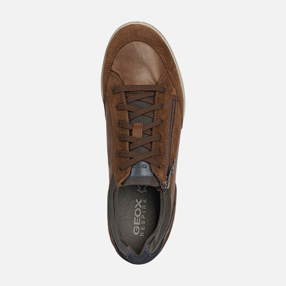 Tenis Geox Homem Marrom Escuro - Renan - TBLIP9320